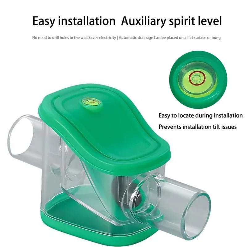 Air conditioning condensate reflux valve, drainage pipe, anti reflux, mosquito and odor prevention, three anti reflux valves
