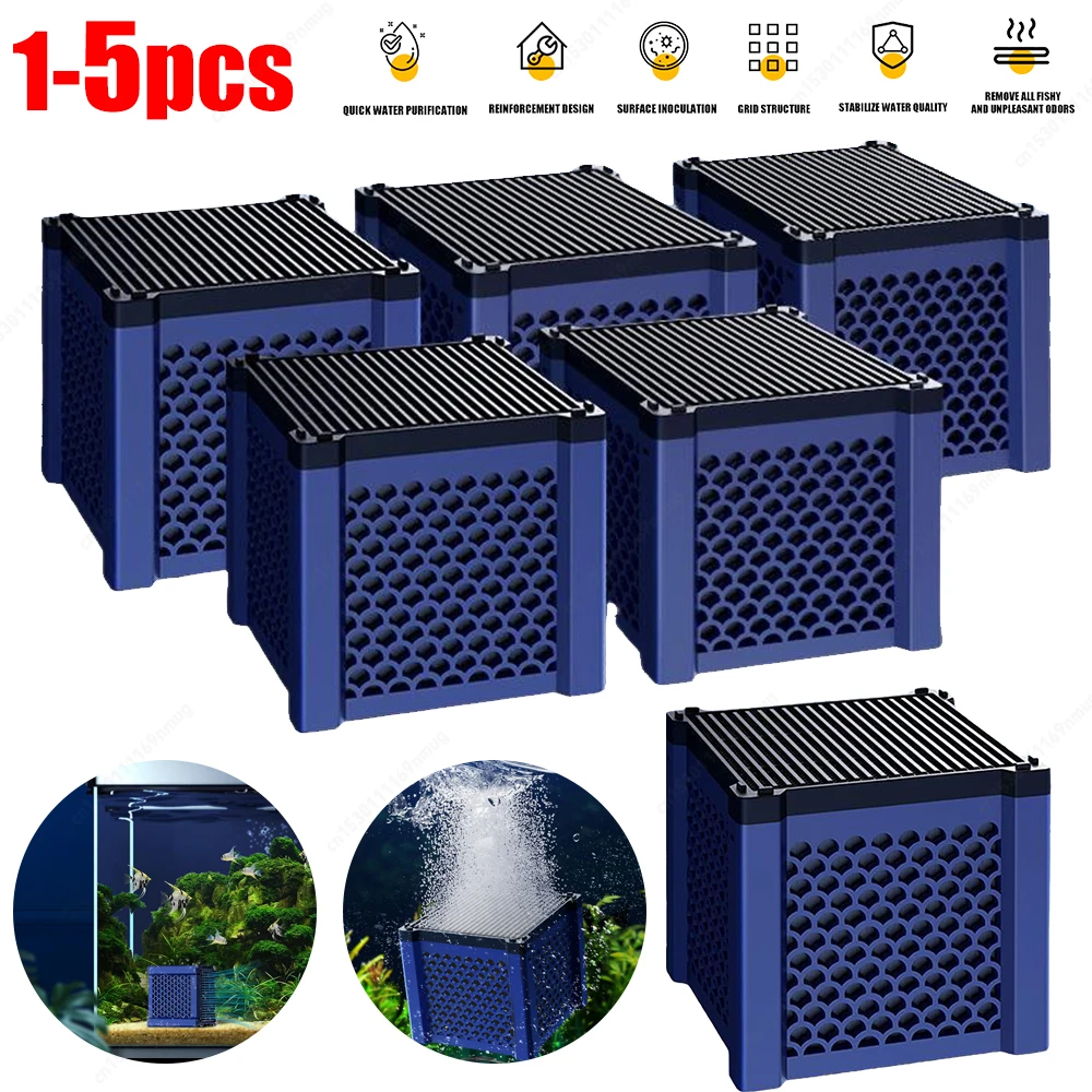 Depurador de agua de carbón activado, filtro de cubo, tanque de Stock, filtro de piscina, cubo purificador de canal de agua para restaurante, pecera, estanque de parque