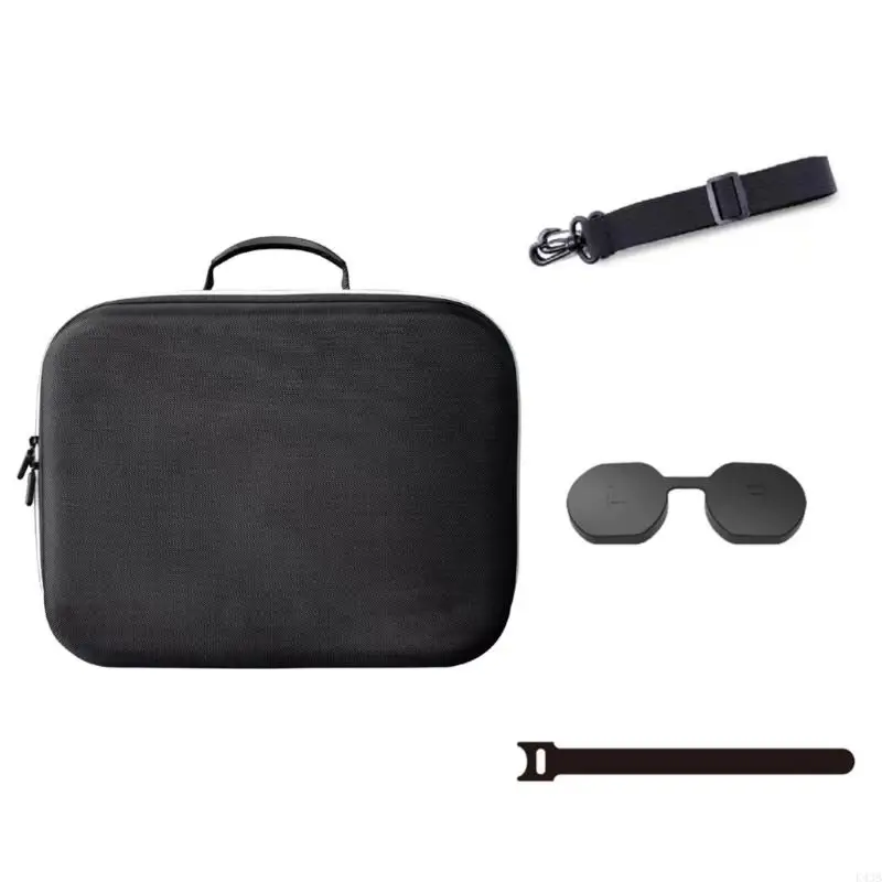 

K43B EVA Hard Case with Detachable Shoulder Strap Travel Carrying Case Shockproof Protective Bag for VR2 Glasses & Handle