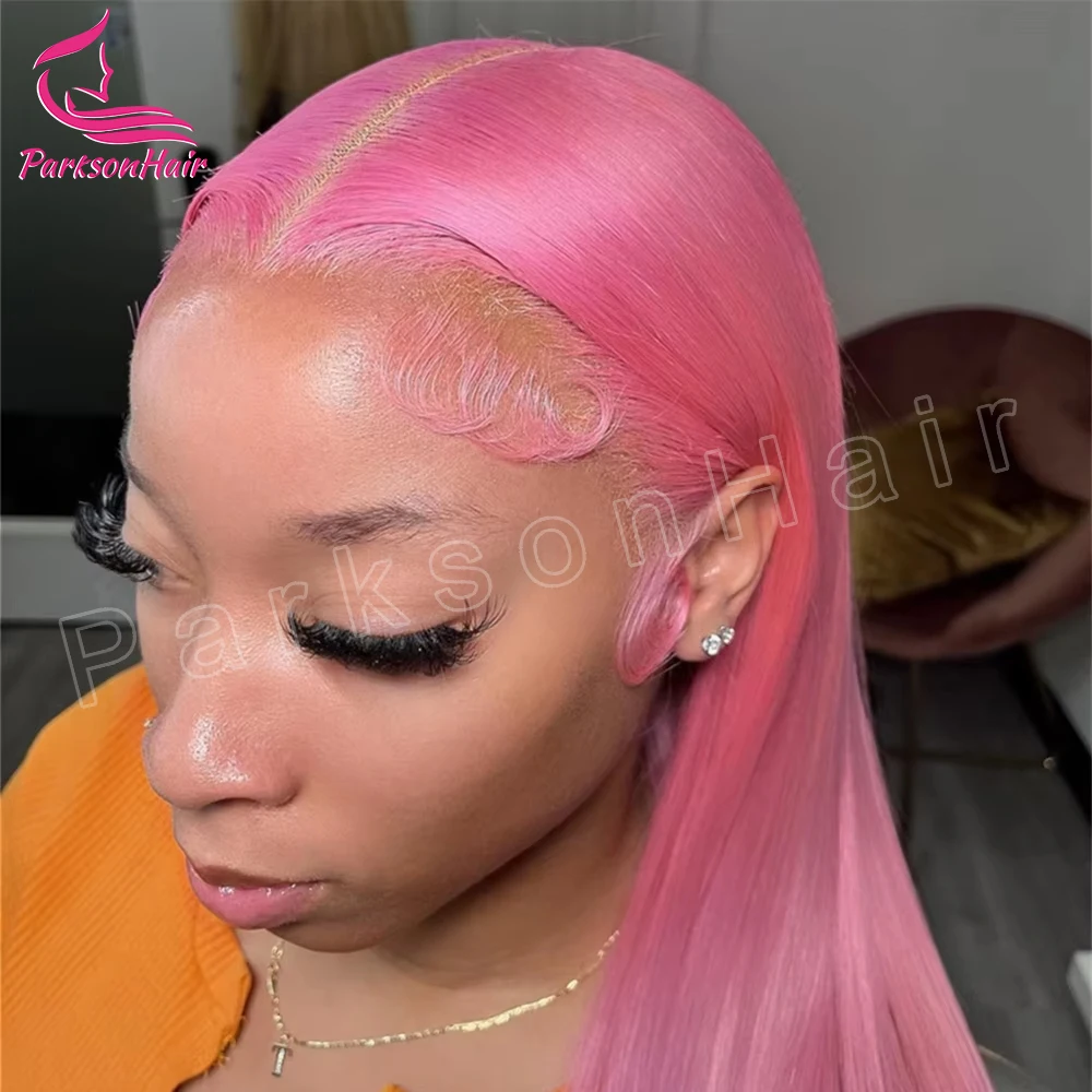 Pink 13x6 Transparent Lace Front Wig Straight Wigs For Women 613 Colored 13x4 Lace Front Blonde Human Hair Pre Plucked Wigs 250%