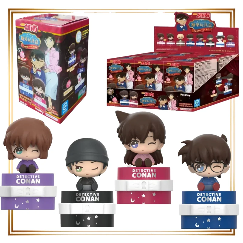 Figuras de caja ciega de la serie de juguetes de Detective Conan Candy, adornos de mesa, muñecos de Anime Rachel Moore, juguete para regalo perimetral