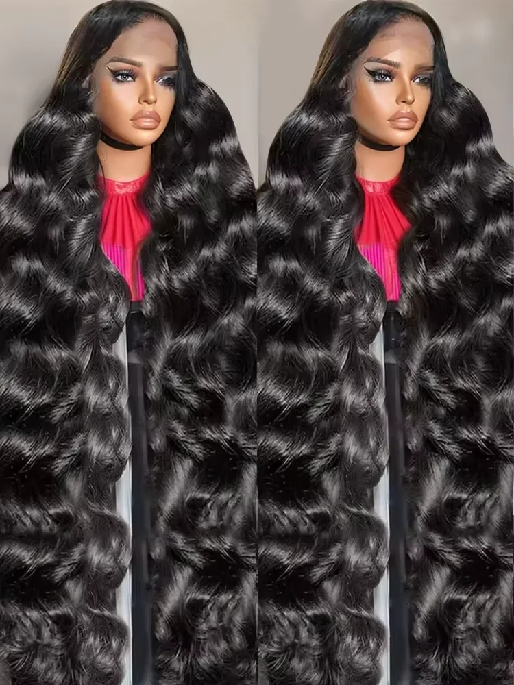 

40 46 Inch 13x4 13x6 HD Body Wave Lace Front Wig Pre Plucked Loose Wave Lace Frontal Wig 100% Human Hair Wigs For Black Women