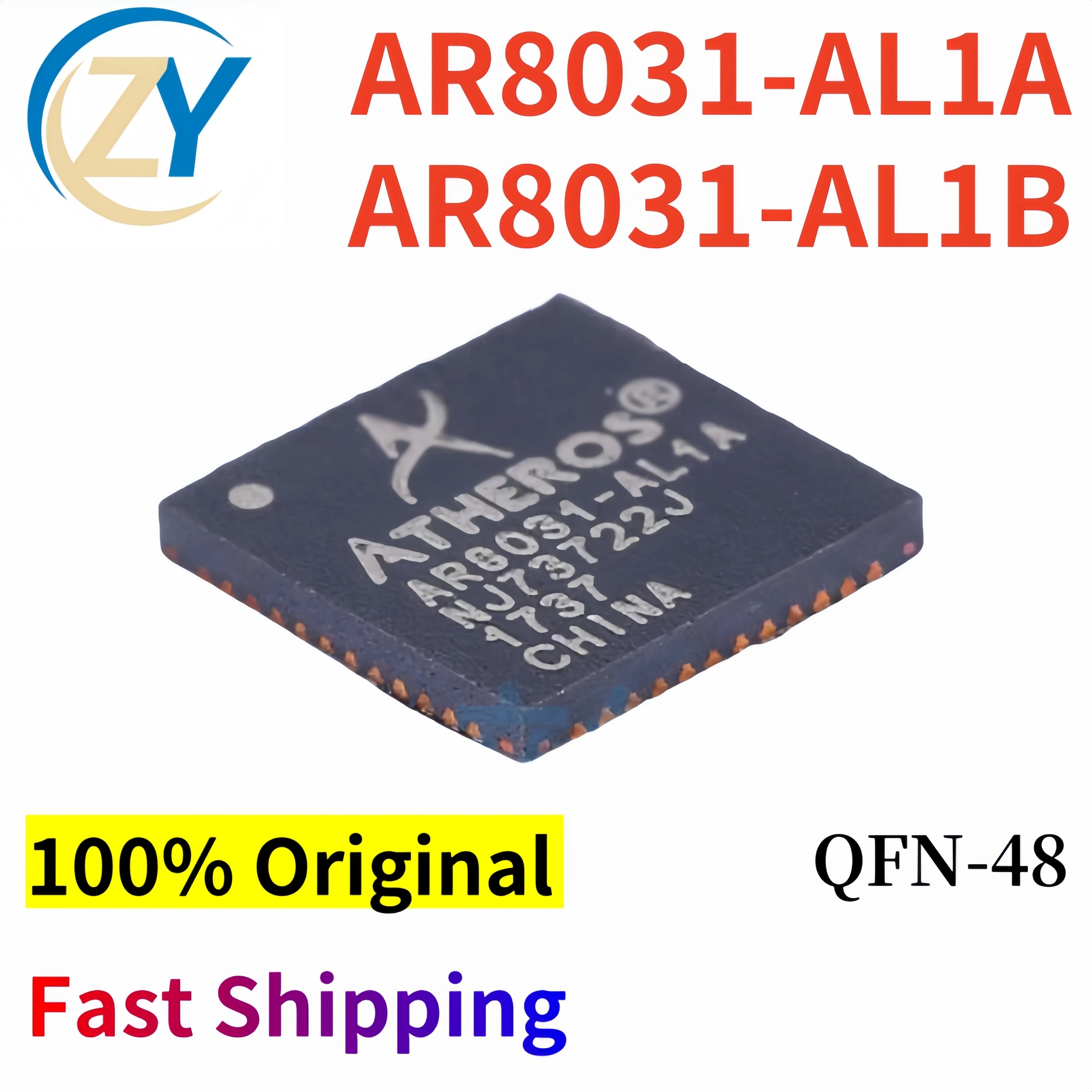 (2pcs) AR8031 Ethernet  Transceiver AR8031-AL1A QFN48 AR8031-AL1B 100% Original & In Stock