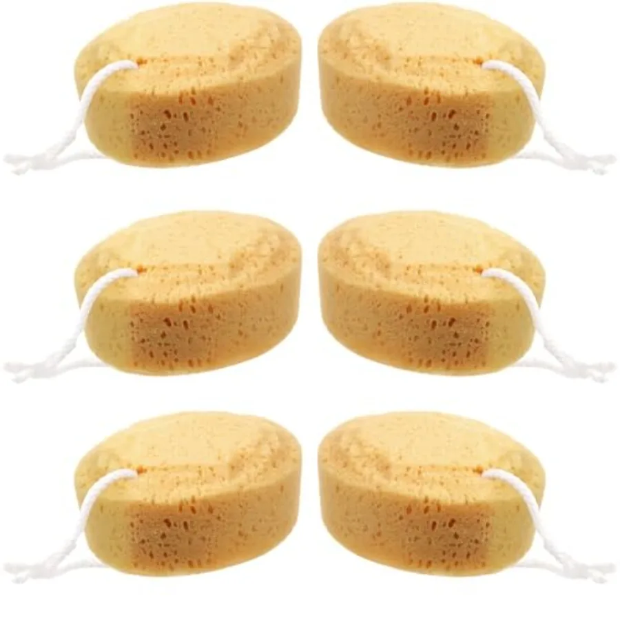 6 Pcs 5.5 Inch Foam Body Sponge for Bathing Soft and Deep Exfoliation Shower Sponge Body Scrubber for Adults Women Men Teenager