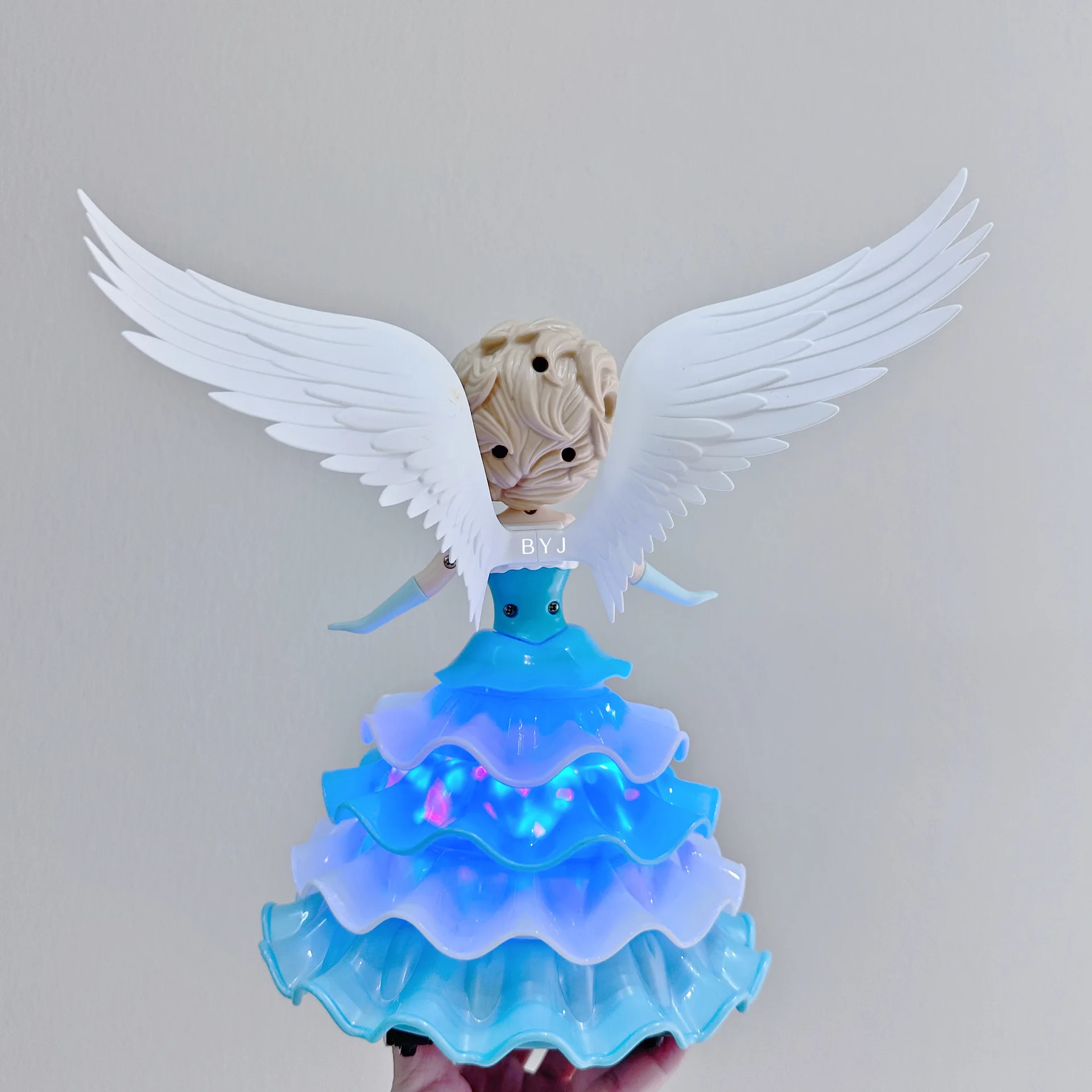 لعبة غناء الرقص إلسا فروزن مع أضواء LED تدور 360 درجة هدية موسيقية للفتيات في أعياد الميلاد وعيد الميلاد #3