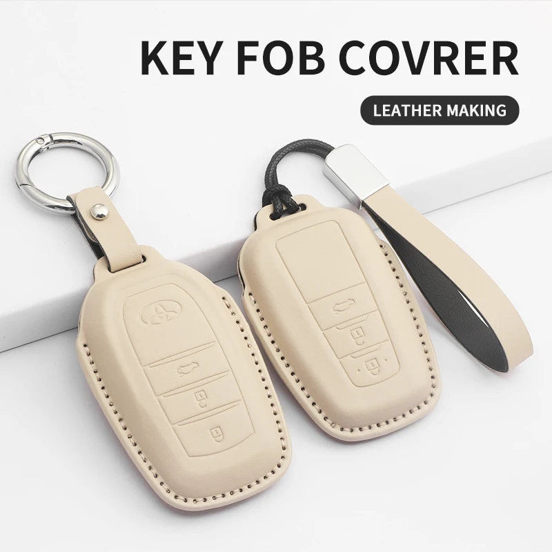

Кожаный чехол для автомобильного ключа, защитный чехол, брелок, аксессуары для Toyota CHR Hilux Fortuner Land Cruiser 200 Camry Corolla Crown