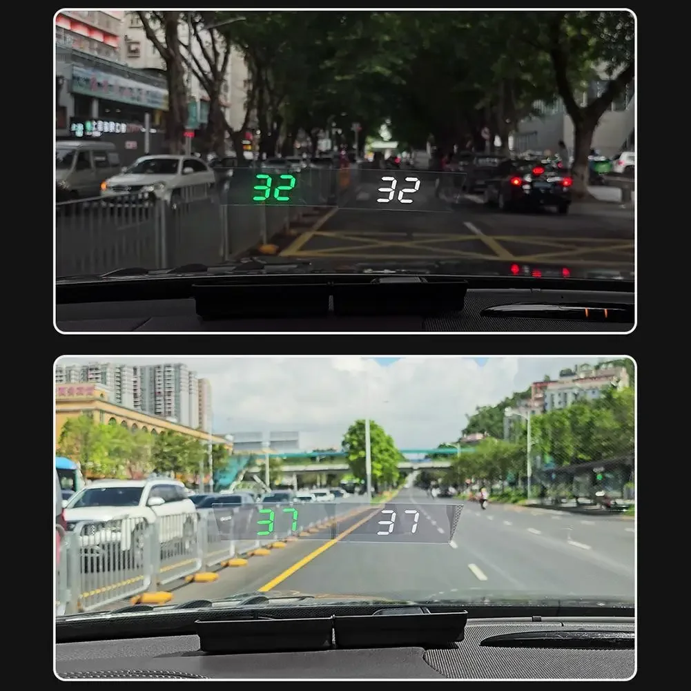 شاشة عرض HUD للسيارة GPS KMH عرض السرعة لجميع ملحقات إلكترونيات السيارات