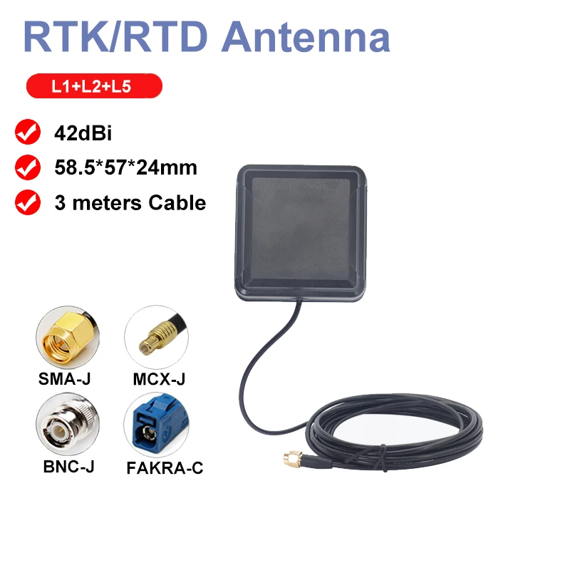 Car GPS antenna GNSS SMA-J Paste type Super Strong Signal L1 L2 L5 RTK RTD CM level high precision multi frequency Waterproof