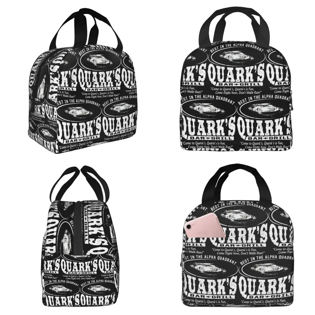 

Deep Space 9 Quarks Bar Insulated Lunch Bag for Women Office Cooler Thermal Food Box Tote Portable Lunch Boxes Container