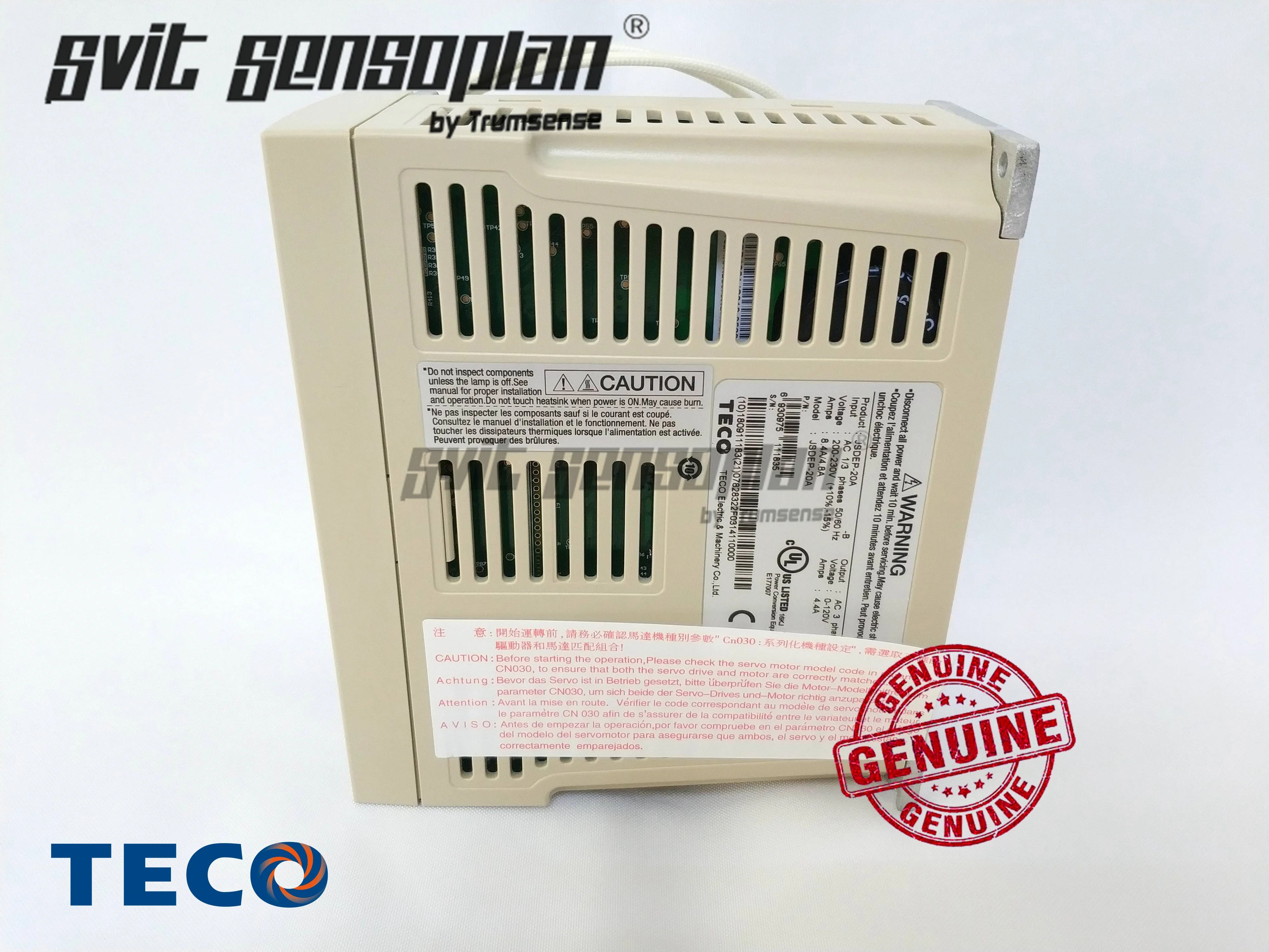 Imagem -04 - Teco-servo Drive 075 kw ac 220v Jsdep20a Trabalhar com 750w Jsdep-20a-bd 100 Produto Genuíno