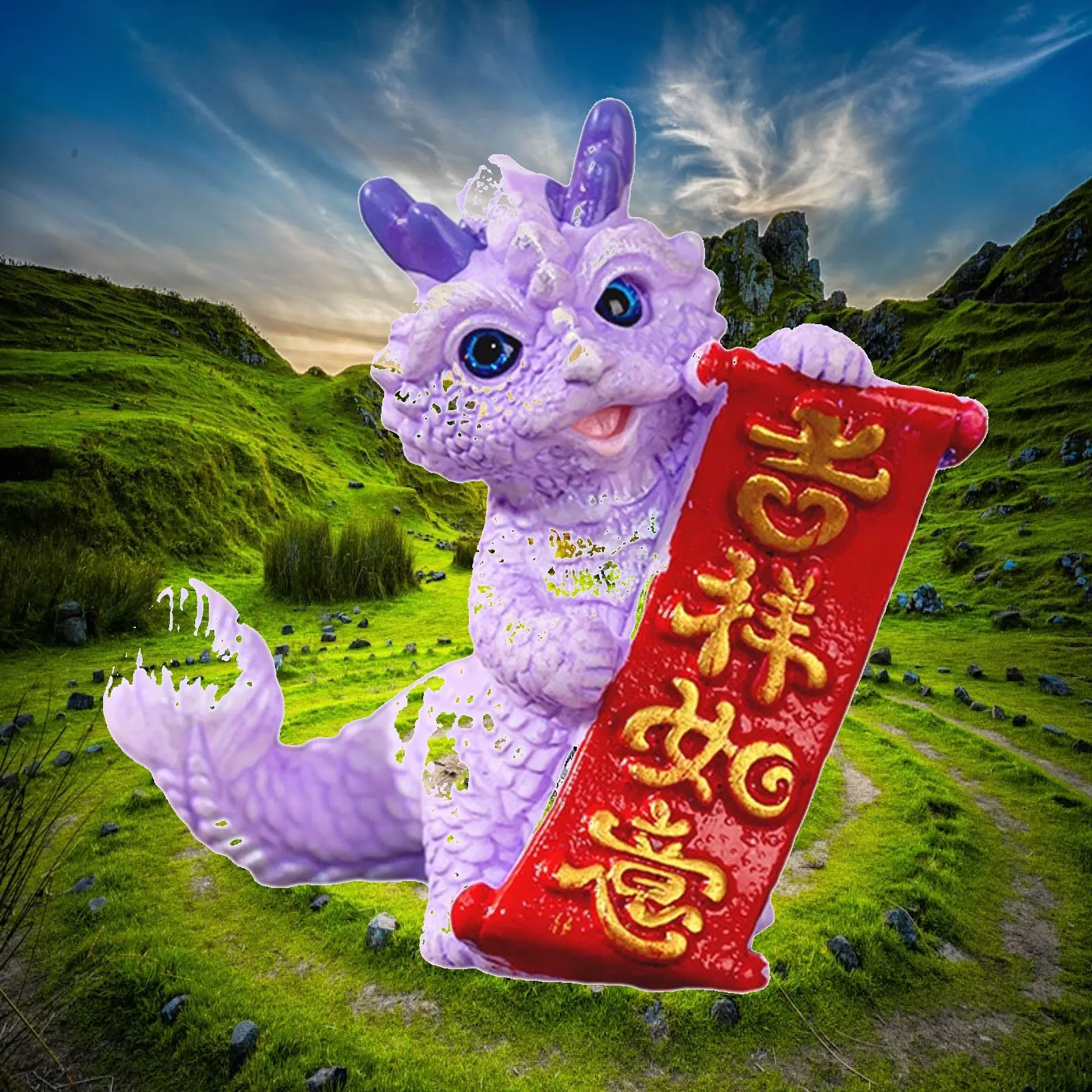 Chinese New Year Dragon Statue Tabletop Ornament Table Centerpiece Dragon