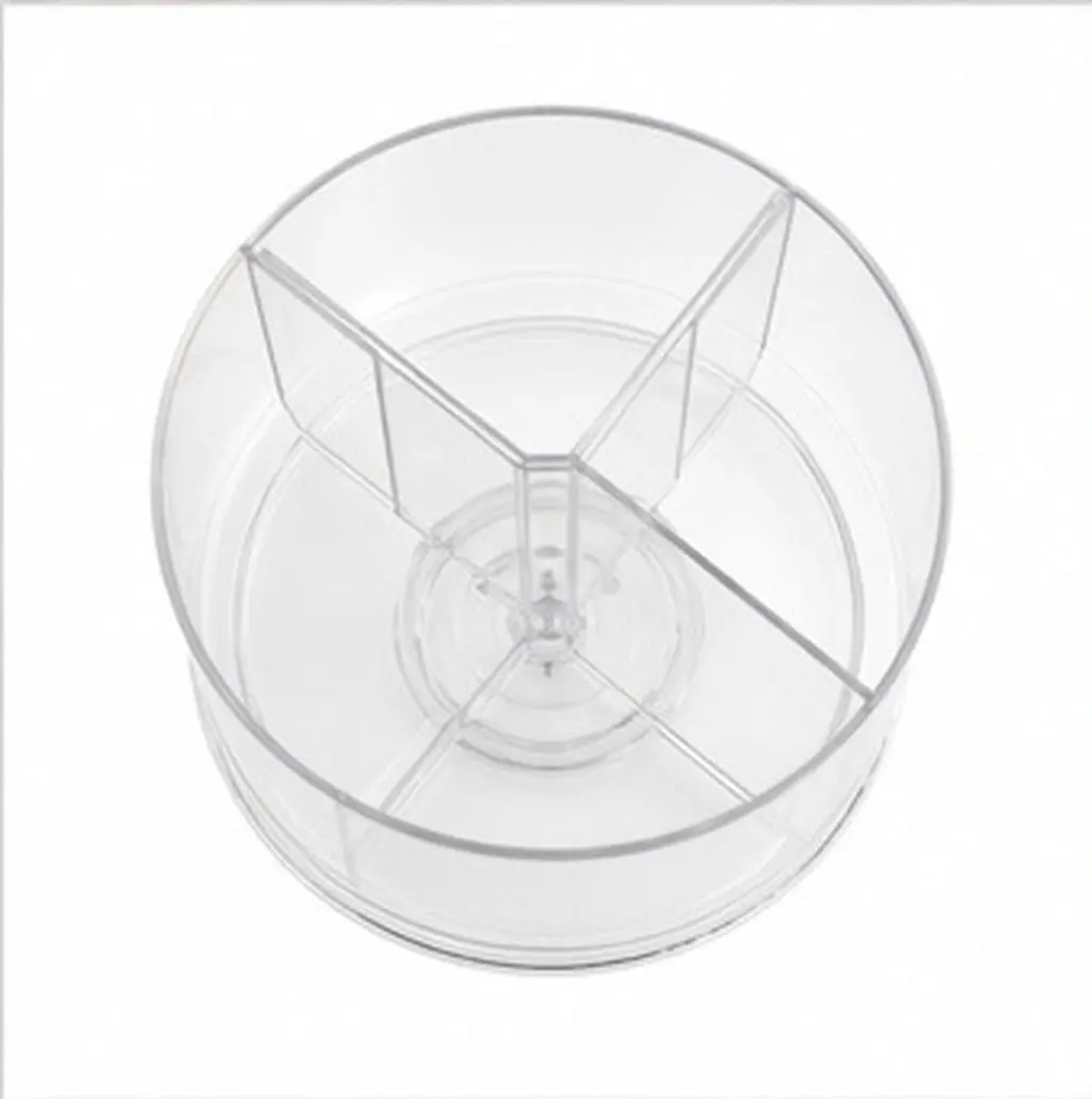 Rotating Desk Pen Organizer Clear Plastic Desktop Storage Holder for Paint Brushes Sculpting Tools Makeup Brushes Office School
