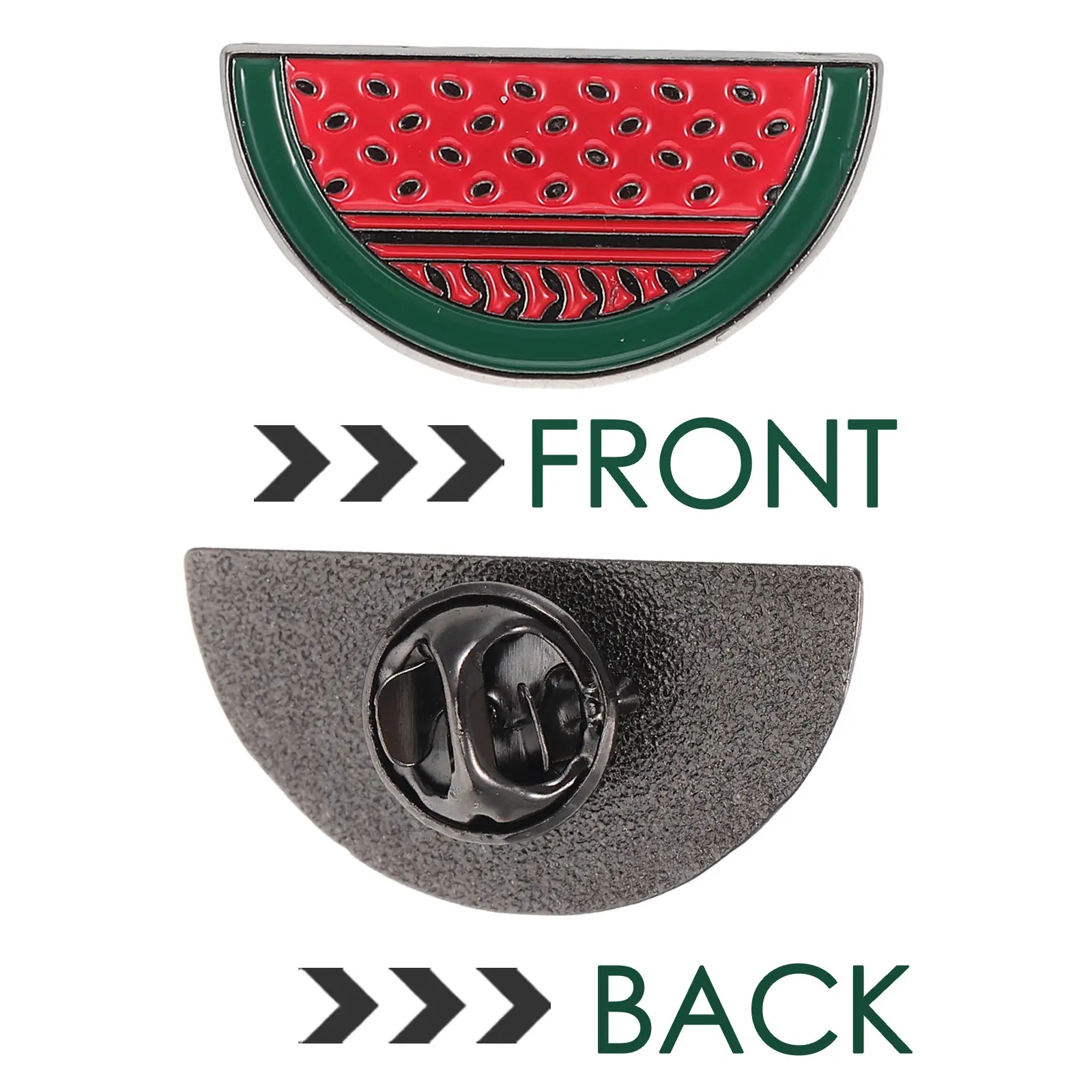 10Pcs Watermelon Brooch Pin Cartoon Metal Fruit Lapel Badge for Sweaters Jackets Hats Cute Brooches for Women Fruit Party
