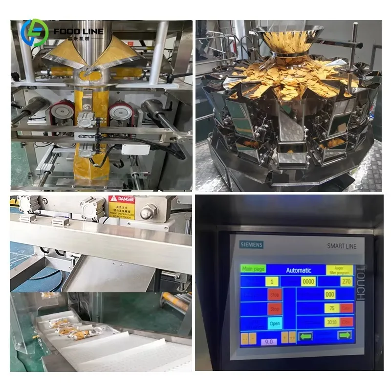 Multi-heads Weigher Dried Cranberries Cheetos Snack Packing Machine Automatic Custom