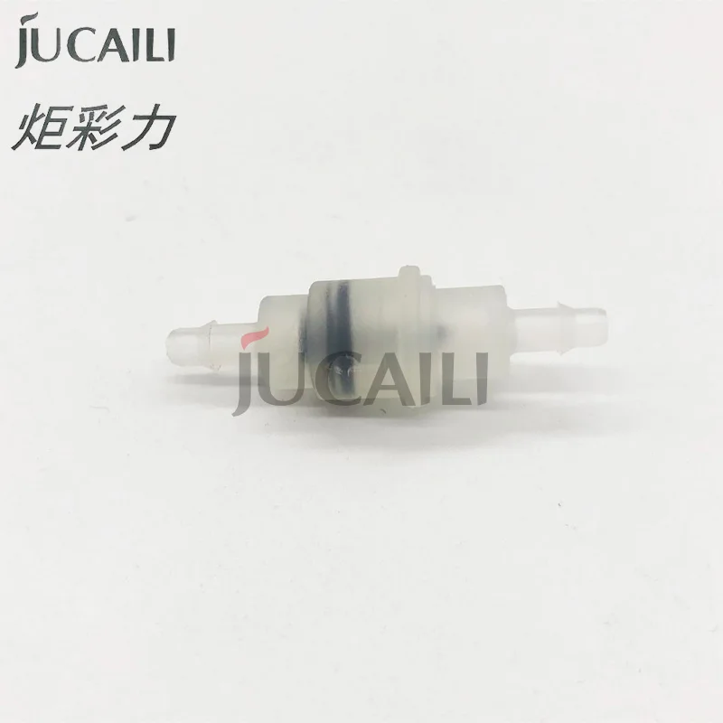 JCL 2pcs 1 Way Non-return Hose Pipe Valve Plastic Ink Tube Connector for Allwin Flora Xuli Eco Solvent Flatbed Printer