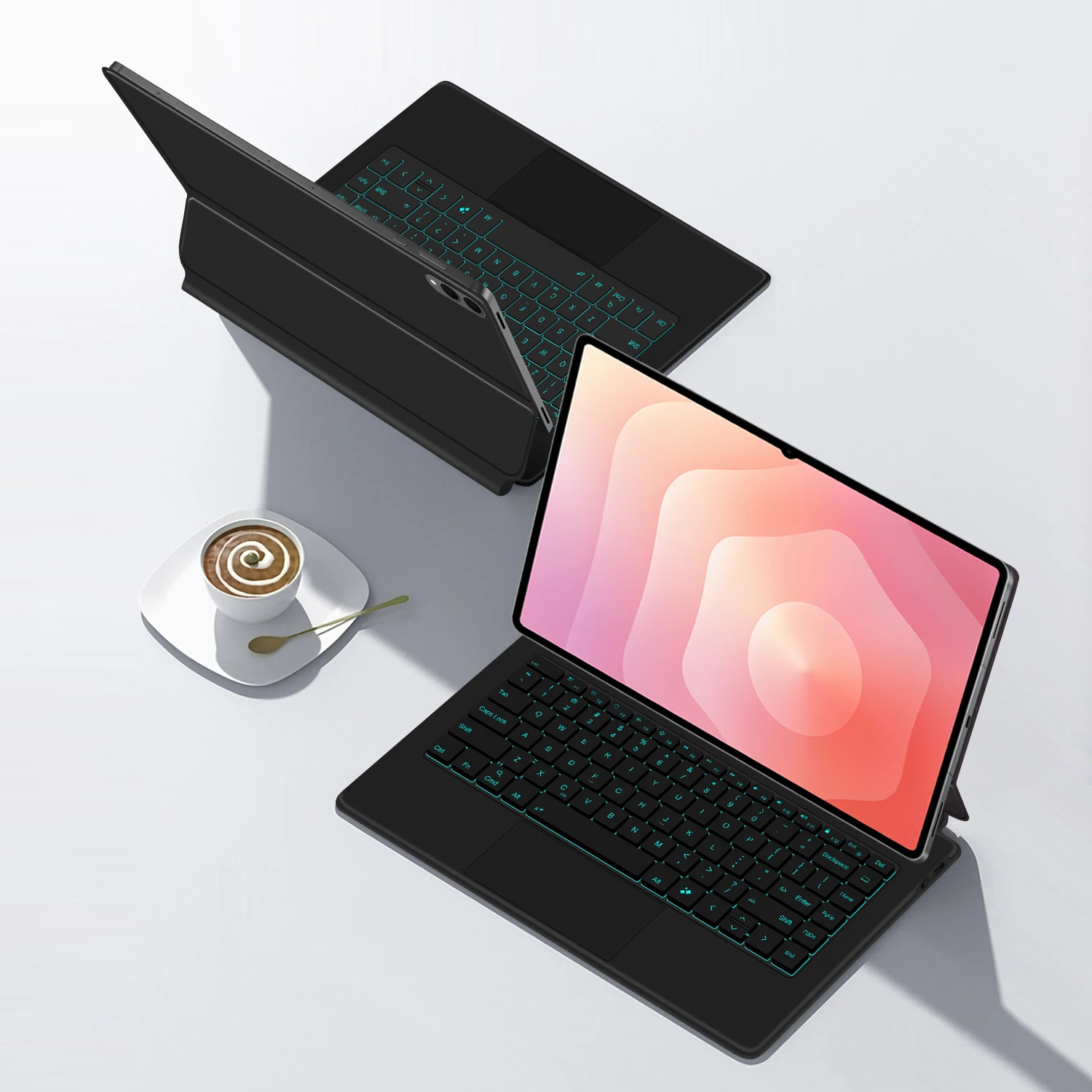 حافظة لوحة المفاتيح السحرية لهاتف سامسونج جالاكسي تاب S11 الترا 14.6 بوصة حافظة SM-X930 SM-X936B غطاء ذكي متعدد اللمس لوحة اللمس الخلفية #6