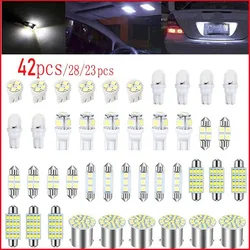 New Design Car Interior Lights Universal Auto Lamps T10 T5 Festoon 31 36 41mm Dome License Plate Trunk Lights Combo Light Bulbs