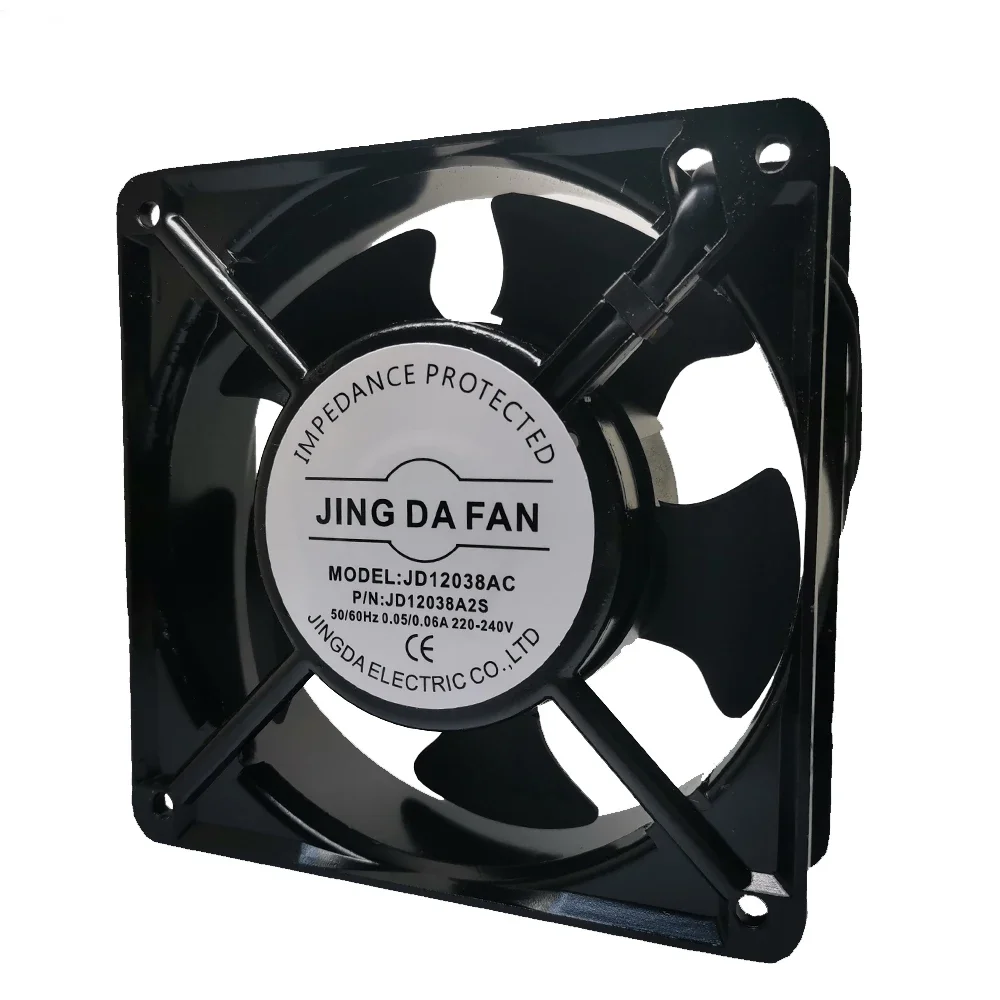 Jingda Jing Da kipas pendingin AC, bantalan minyak kipas aliran aksial jd12038ac Fan AC