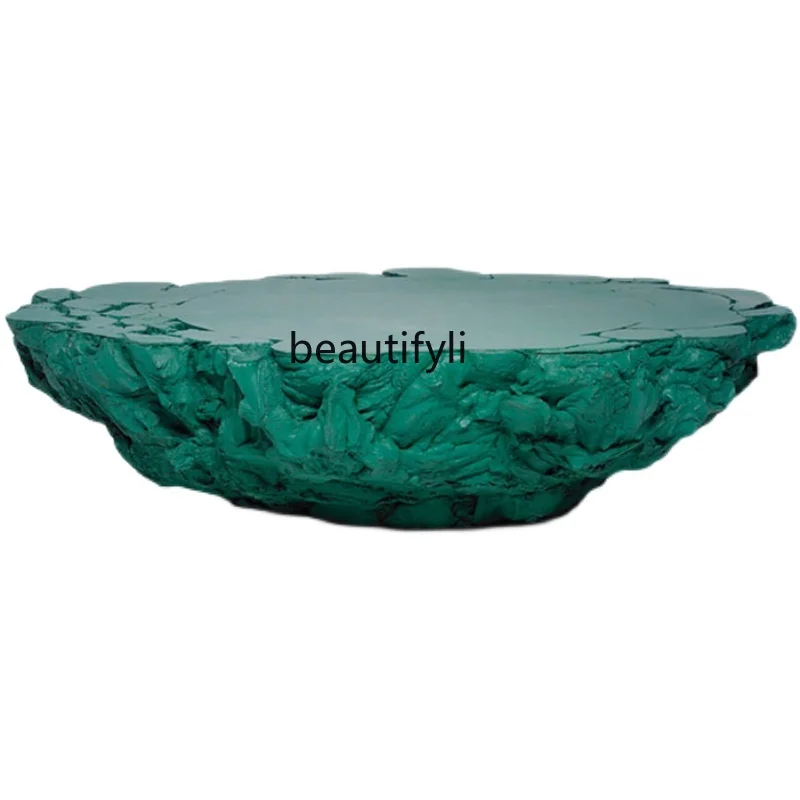 

Personalized Special-Shaped Rock-like Coffee Table Model Room Living Room Sofa Creative Fiberglass Coffee Table