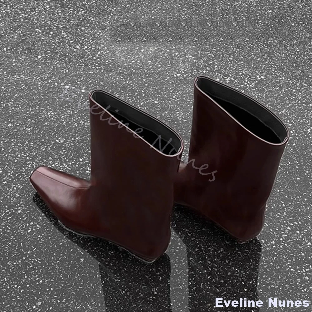 

Новые простые универсальные рыцарские сапоги с квадратным носком, женские серые кожаные сапоги до колена на низком каблуке, новинка 2025 года, элегантная женская обувь