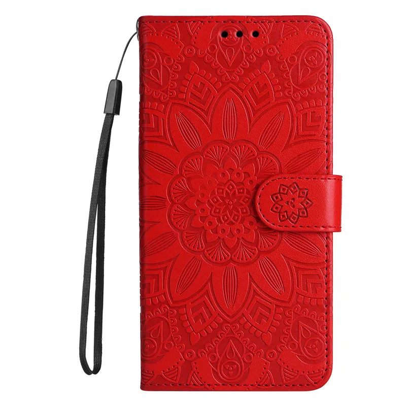 Luxury 3D Sun Flower Wallet Flip Case For Samsung Galaxy S8+ S8 Plus S8Plus G950F G955F Shockproof PU+TPU Leather Phone Cover