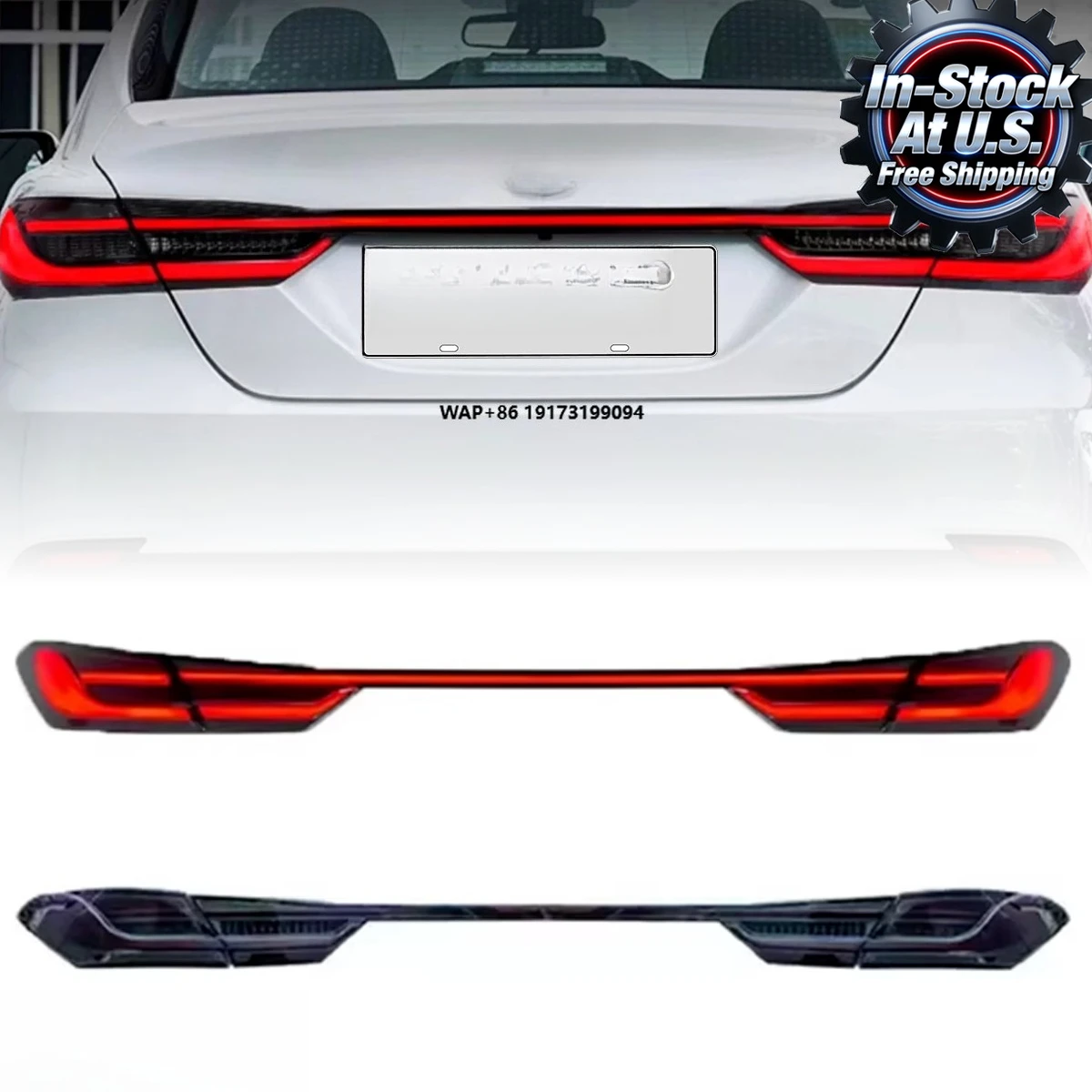 

Led Tail Lights for Camry 2018-2024 Animation 3pc Trunk Rear Light
