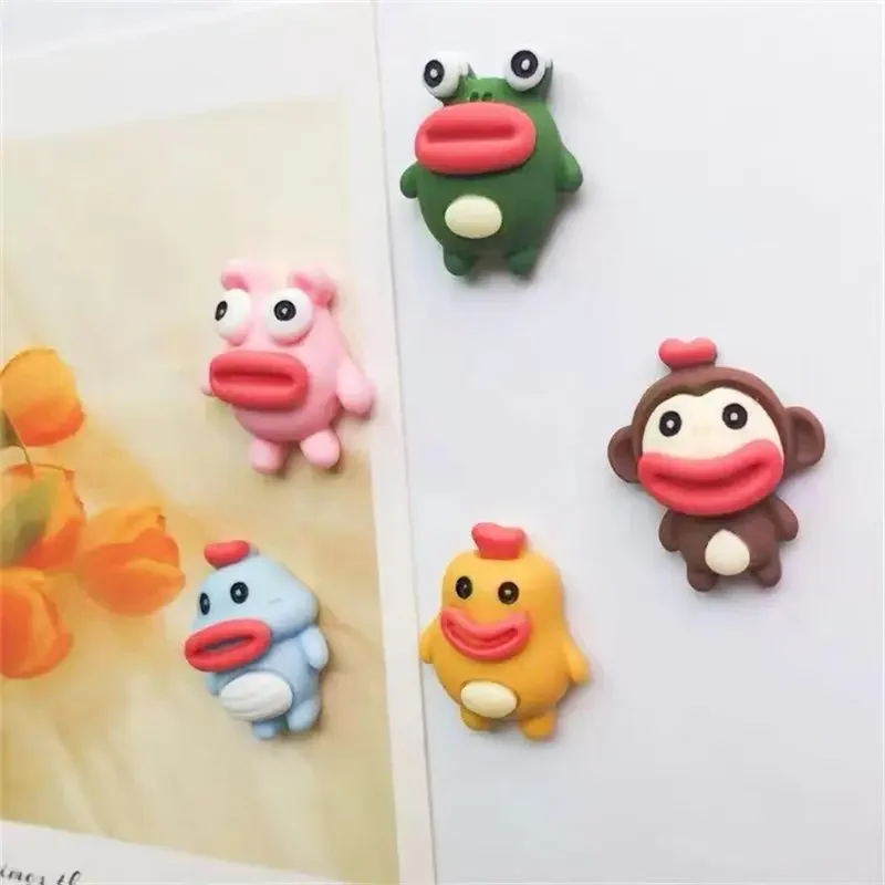 Creative Sausages Mouth Fridge Magnet Animal Decoration Refrigerator Magnet Sticker Photo Message Board Home Decor Kitchen Gift