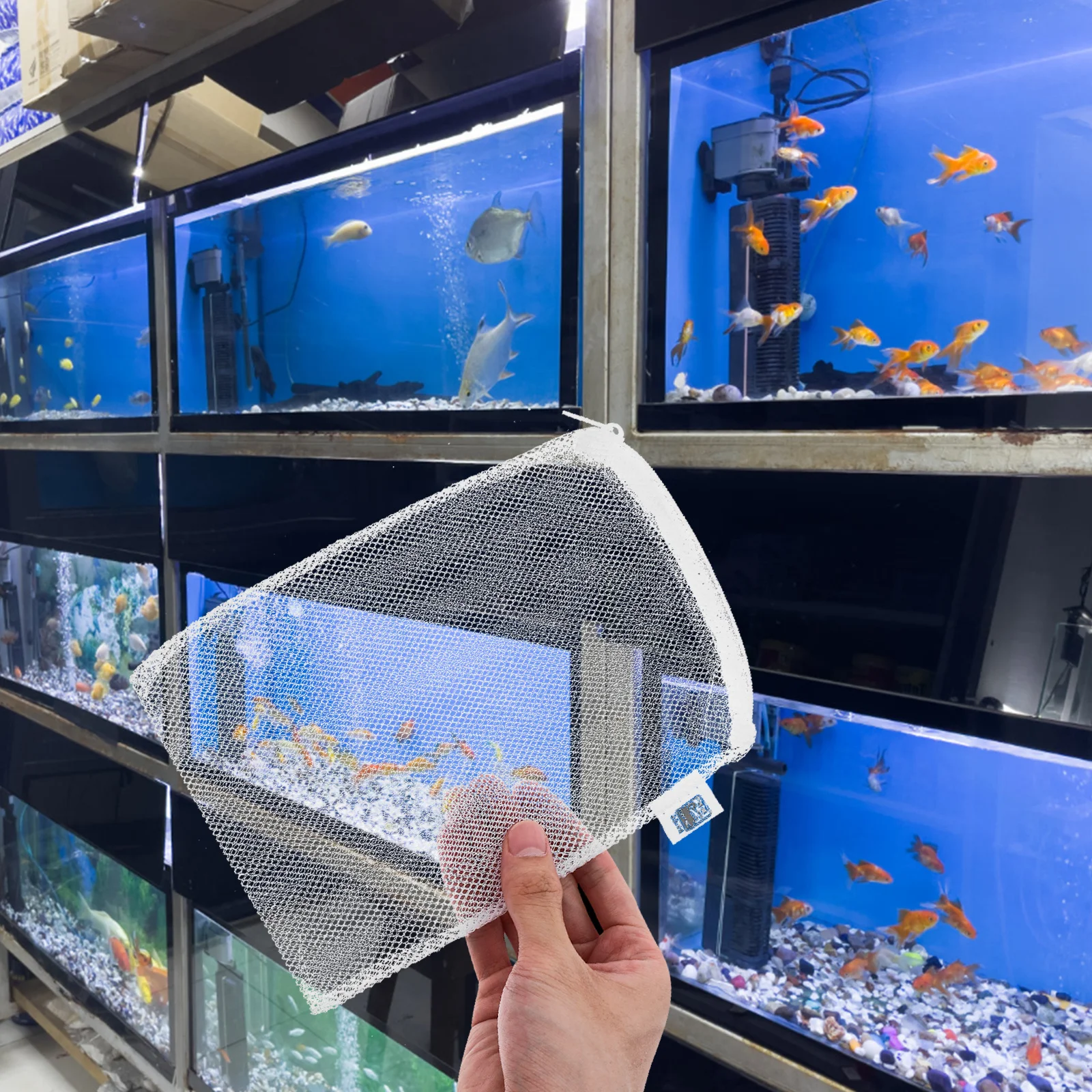 

10pcs Aquarium Filters Media Bags Mesh Filter Bag Reusable With Zipper For Fish Tank Pond Filtration Activated Charcoal Holder