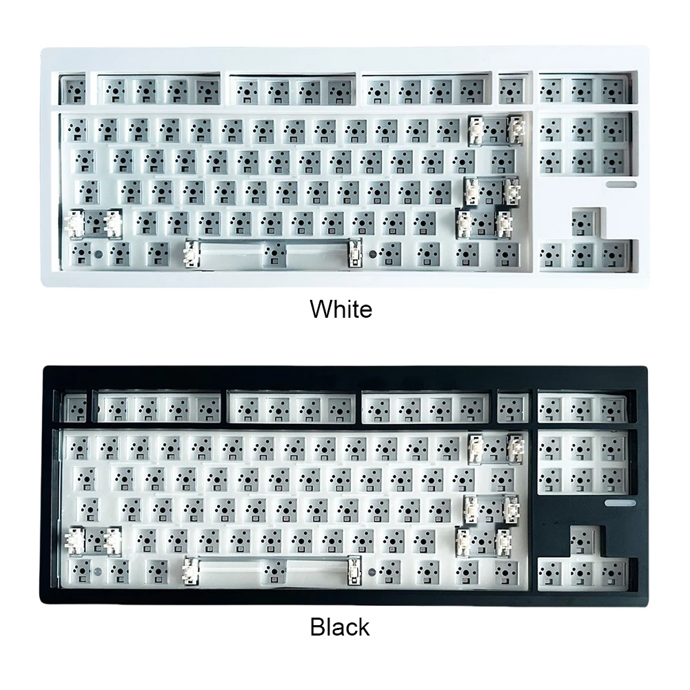 有線メカニカルキーボードキット,カスタマイズ可能,RGBバックライト付き,ワイヤレスガスケット構造,2.4g,BT 5.0