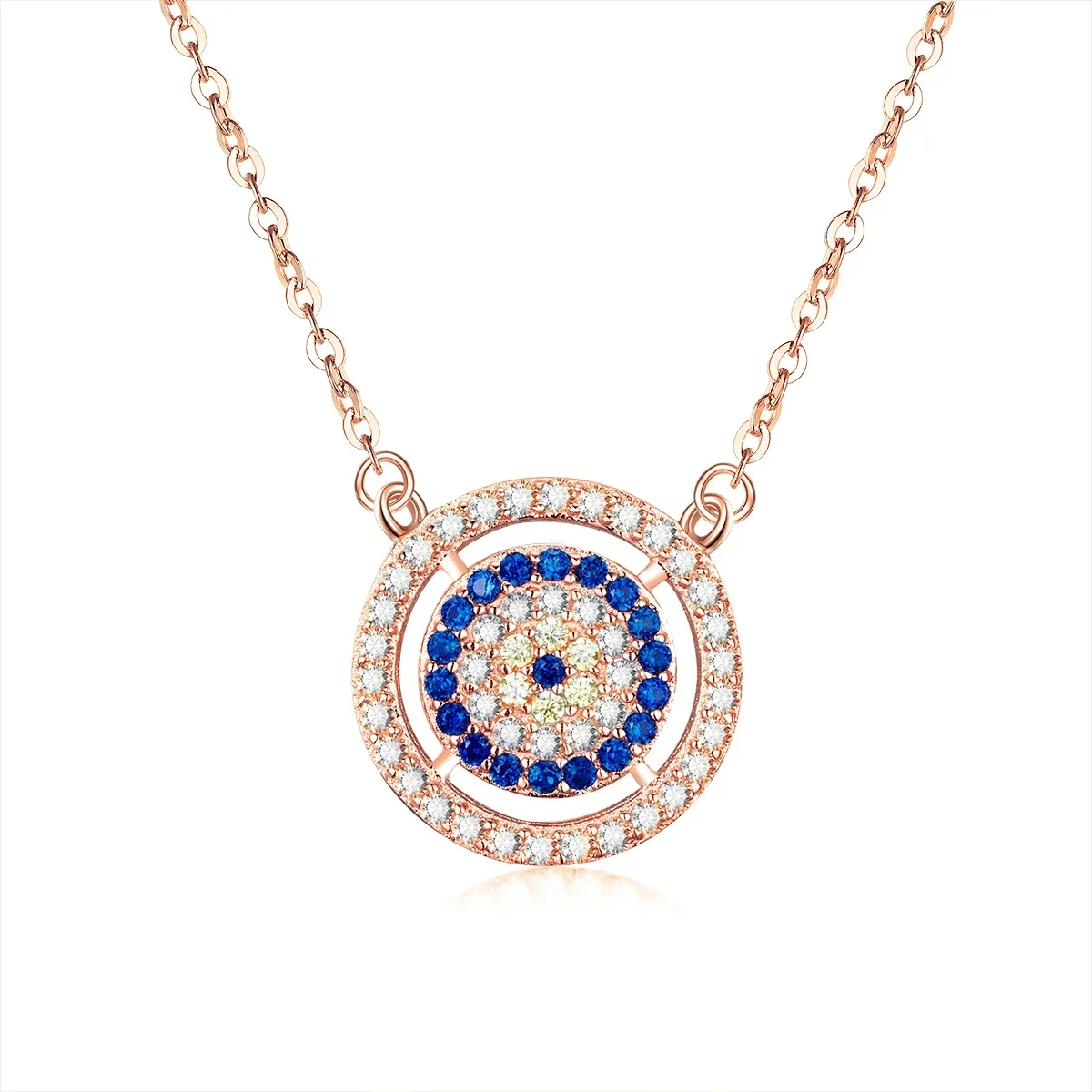 TONGZHE 925 Sterling Silver Evil Eye Necklace Women Turkish Blue Eyes Necklace Boy Friend Gift  Gold Chain Fashion Jewelry 2019