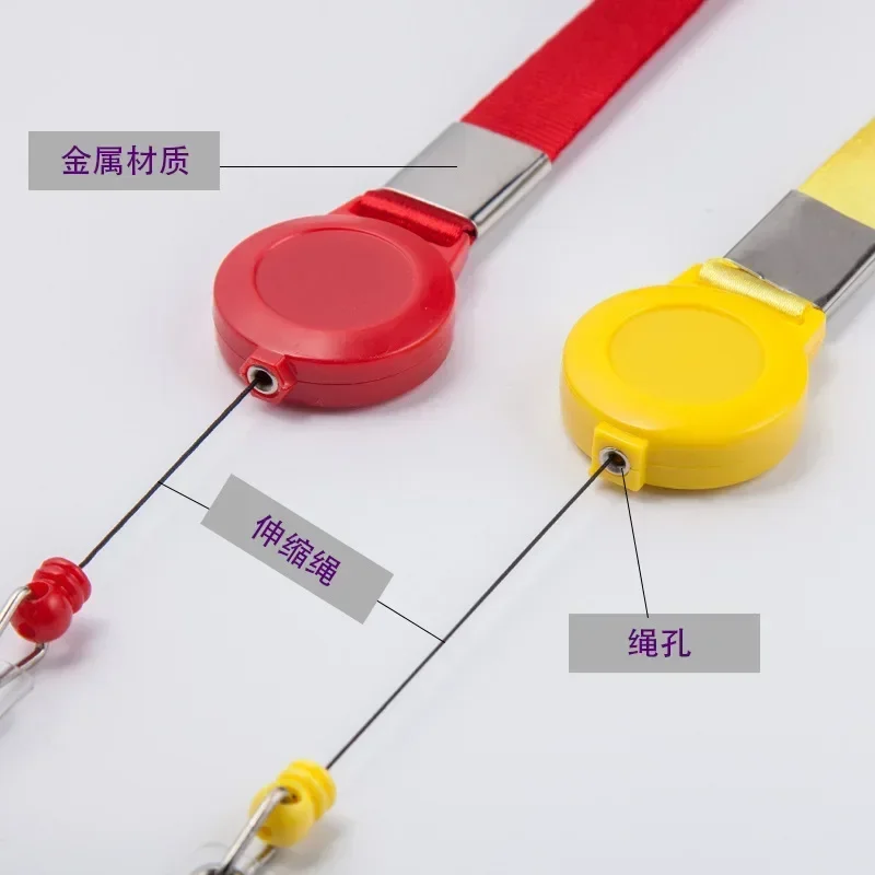 Chest Card Easy Pull Buckle Lanyard Card Hanging Rope Work Certificate Lanyard Custom Printing Nurse Accessories