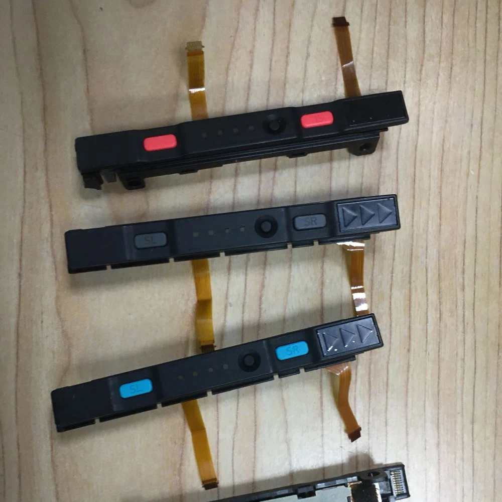 Replacement For switch NS joy-con Left Right Slider Rail with SL SR button for Switch Joycon Controller repair with Flex Cable