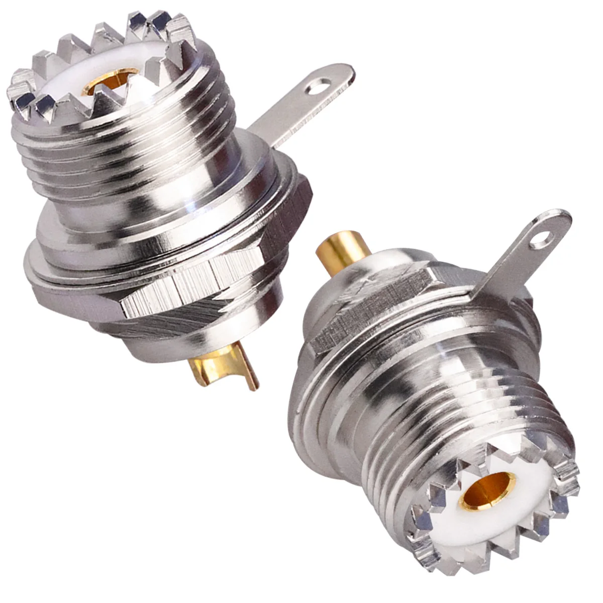 TUOLNK N-Stecker 4-Loch Panel-Montage – RF-Koaxialadapter, 2 Stück
