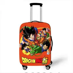 Anime Dragon Ball Luggage Protective Cover Travel Accessories Saiyan Goku Vegeta Elastic Anti-dust Suitcase Cover For 18-32 Inch