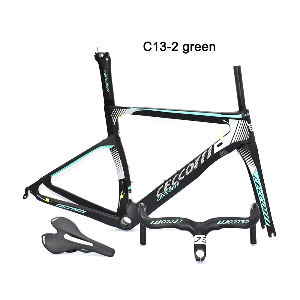 2024 Full Carbon Road Bike Frame CECCOTTI Brand Frameset Handlebar Saddle Factory Price And High Quality Warranty Race Model