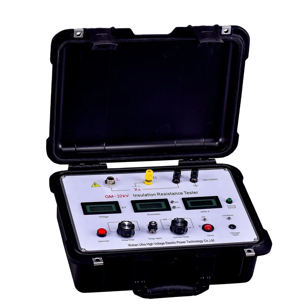 B GM-10kV 250V/500V/2500V/5000V 10000V  Digital Insulation Resistance Tester Digital Megohm Meter