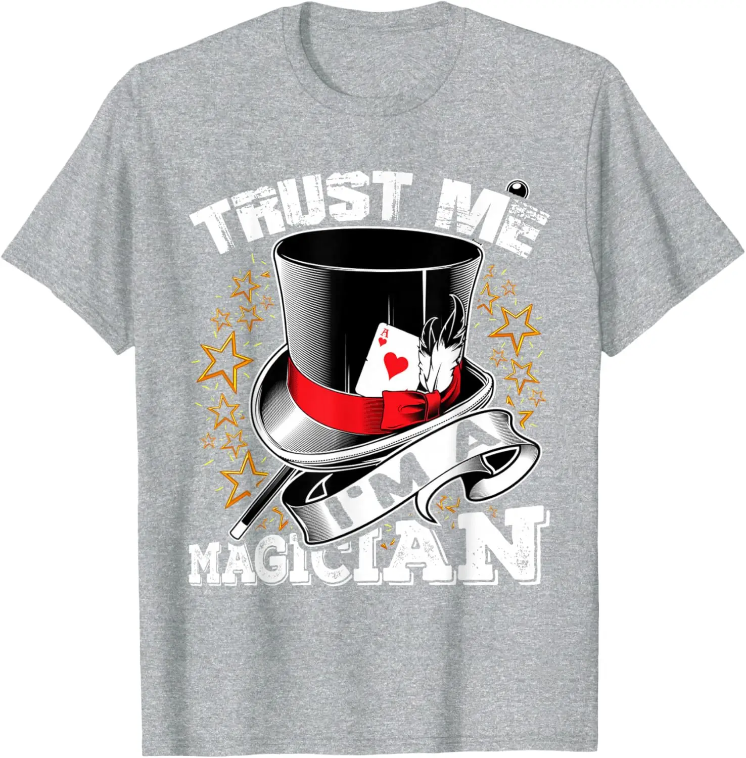 Men's Women Vintage Trust Me I'm A Magician Graphic T Shirt Streetwear Oversized Tee Summer Casual Cotton Tops Humor Clothing