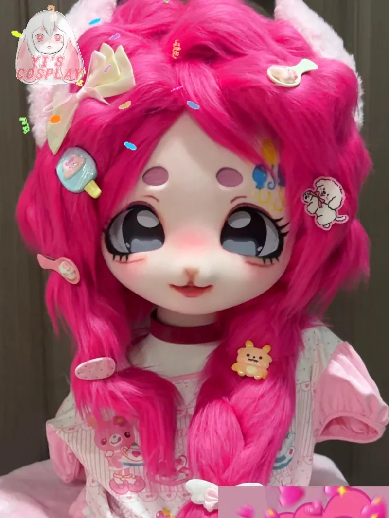 

Fursuit Handmade Yis cosplay Custom Furry head Kigurumi Head Cosplay Kemono Headsets Beast Customized Fursuit Kemono Head