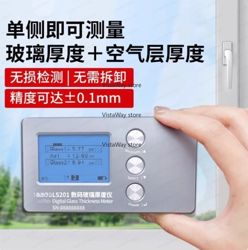 LS201 digital display thickness tester, thickness tester with high precision