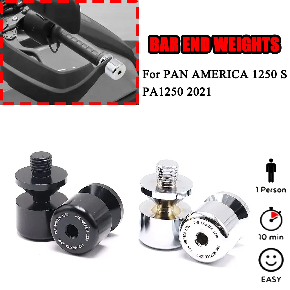 

New Arrivals Motorcycle End Bar Counterweight Handlebar End Chrome Bar Ends For Pan America Accessories PAN1250 S Pan America125