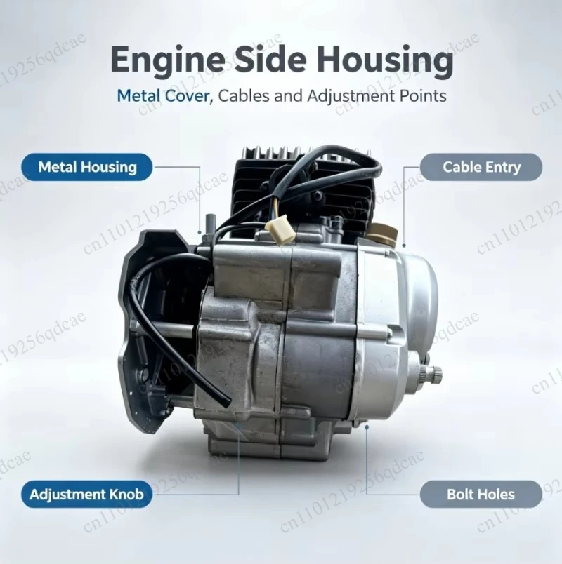Motorcycle Parts Domestic AX100 Two-stroke Engine Assembly (used ) There Will Be A Little Oxidation