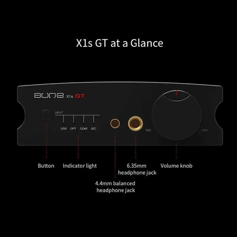 AUNE X1S GT decodificador de Audio Digital sin pérdidas DSD Masterband Bluetooth 5,1 amplificador BT DAC con amplificador de auriculares HIFI ES9038Q2M X1SGT