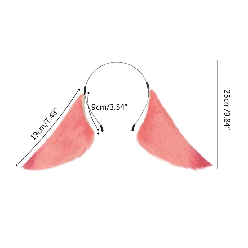 Zoete Vrouw Wassen Gezicht Vossen Oor Hoofdband Pasen Cosplay Haarband Pluche Tiara