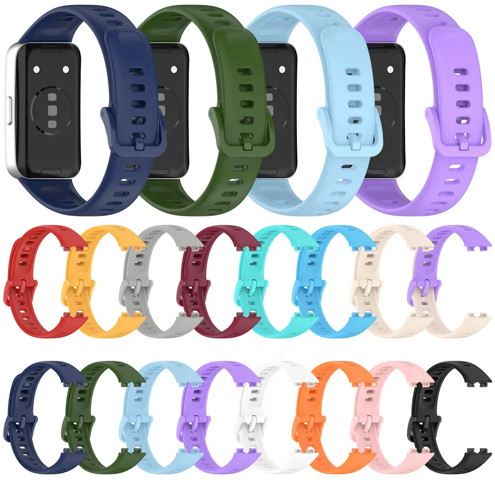 cinturino in silicone per huawei band 10 10NFC 9 9NFC 8 8NFC Accessori per smartwatch con fibbia