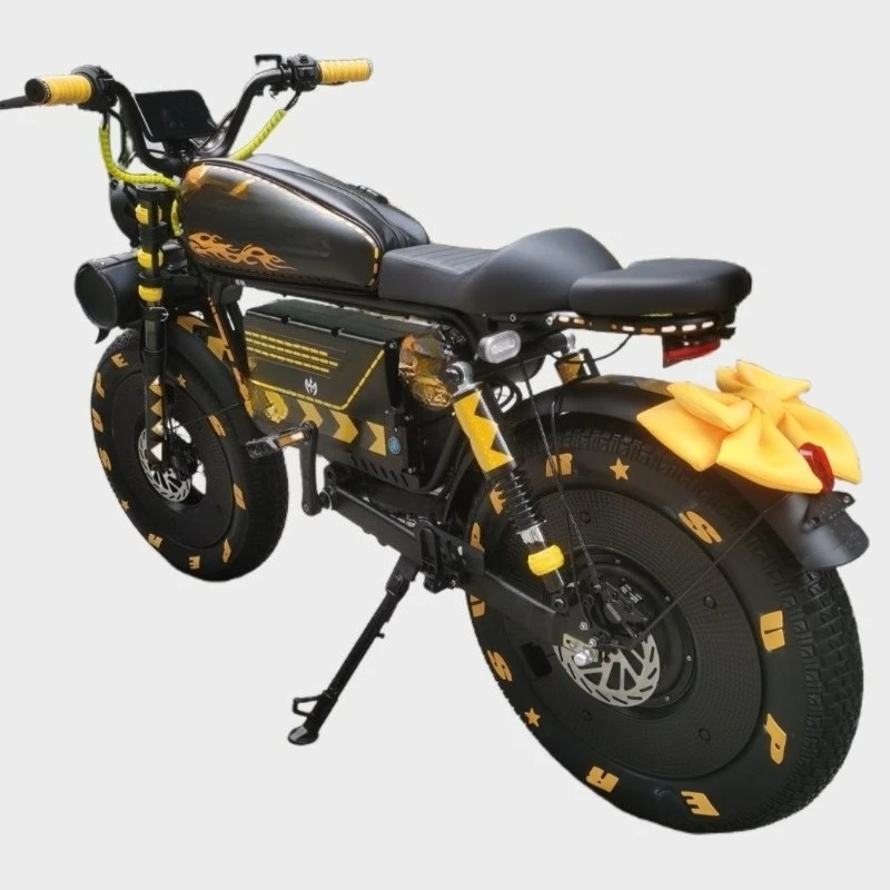 

Retro adult heavy-duty street bike, off-road men's and women's new two-wheeled electric bicycle