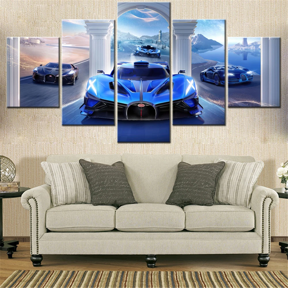 

5 Pieces Canvas Wall Arts Poster Paitning Games PUBG MOBILE 2025 Wallpaper Home Decor Picture Printing Interior Mural Artwork
