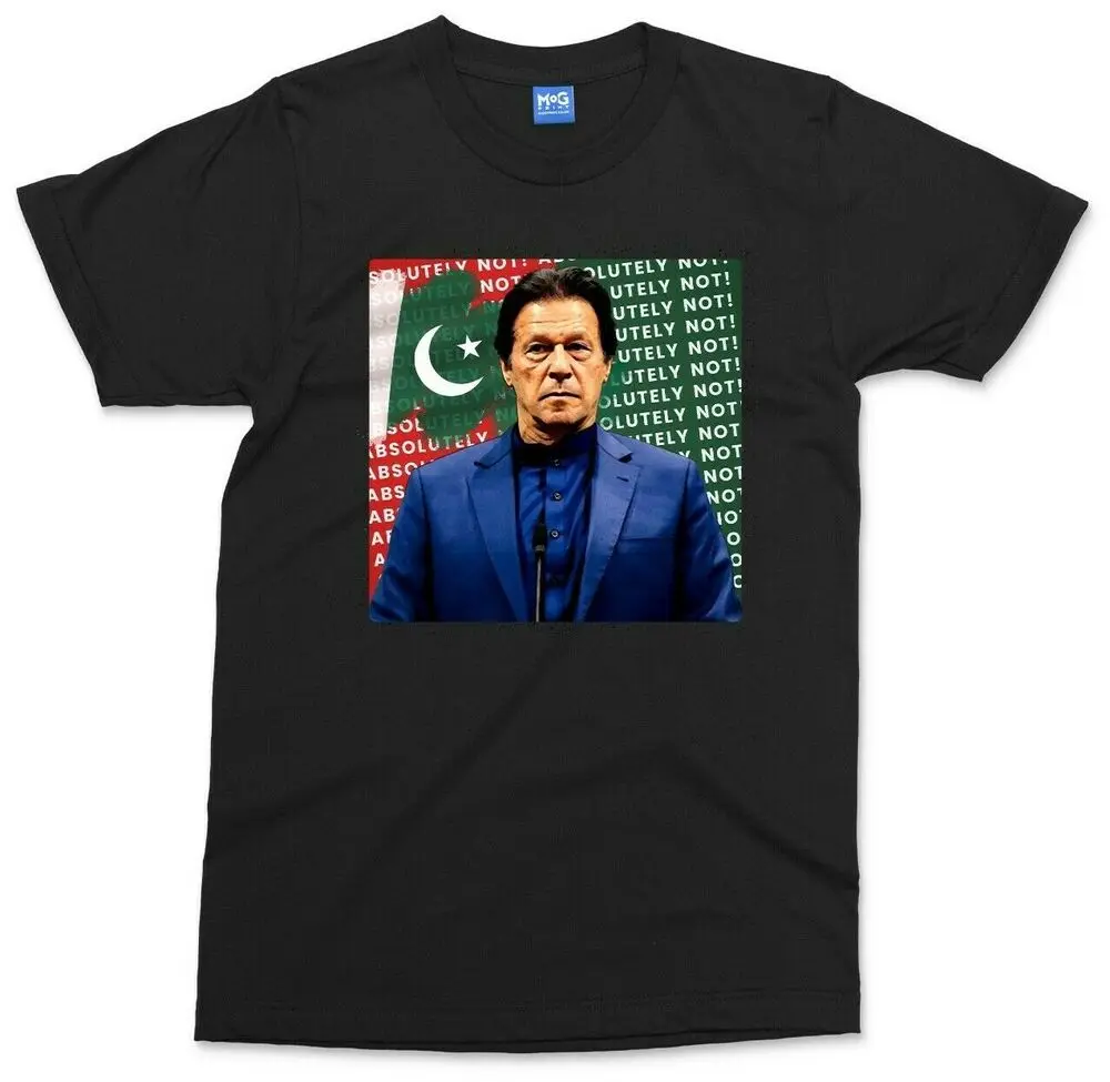 Absolutely Not Imran Khan T-shirt Pakistani Ex-Prime Minister Pakistan Flag Tee