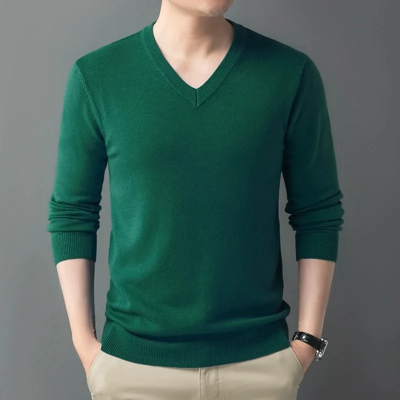 

Мужской свитер Camere Winter Thiened round Ne Loose Color Long Sve Large Size Base irt Трикотаж Faion Ur...