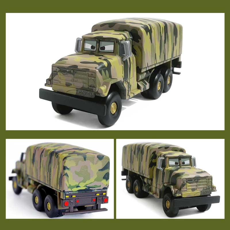 Pixar Cars Characters Private Andy Gilsdale Snow Desert Oasis Version Army Truck Alloy Diecast Model Truck Toys Christmas Gifts - view 5