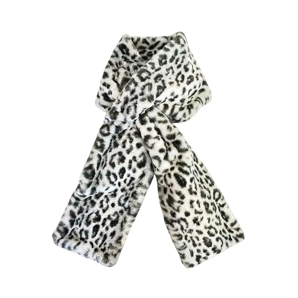 

Soft Scarf with Hidden Zipper Pocket Phone Storage Windproof Warm Long Scarf Creative Phone Pouch Faux Fur Scarf Daily Use